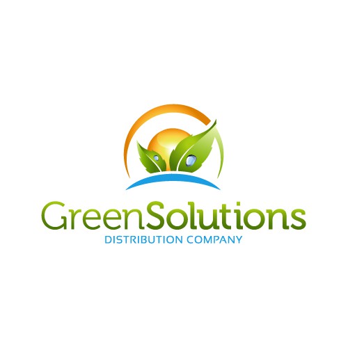 Logo concept for green solutions distributing Company.