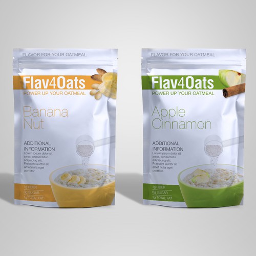 Flav4Oats Packaging Design