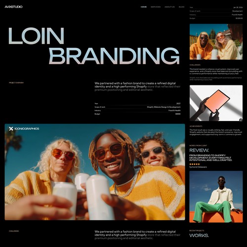 Website Design and Development for Studio 