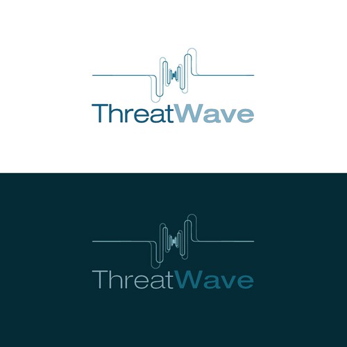 Create a captivating logo for cyber security data company ThreatWave