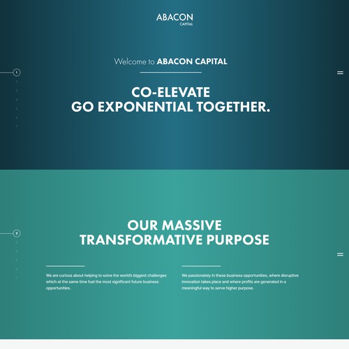 Modern Corporate Website for Abacon Capital