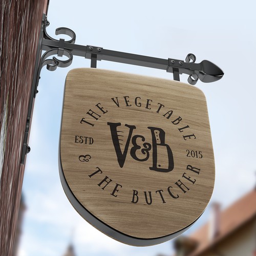 Vegetable and Butcher Logo
