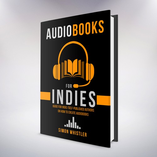 Create an impactful book cover about audiobook production for indie authors.