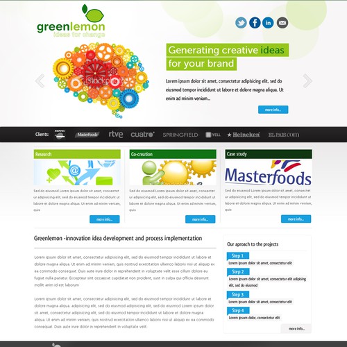 Green Lemon needs a new website design