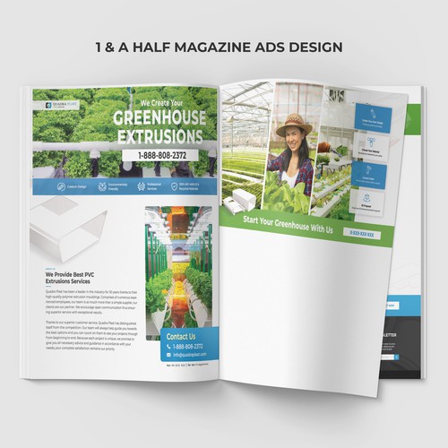 Magazine Ads for Greenhouse Extrusions Company