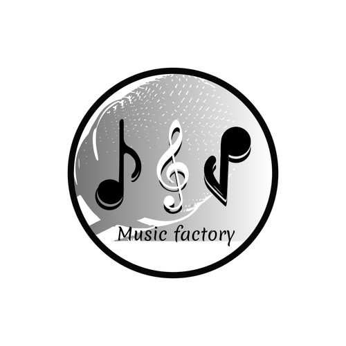 Icon logo for recording studio