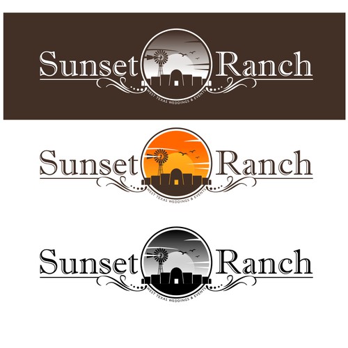 "Sunset Ranch" Wedding Event Venue needs a logo