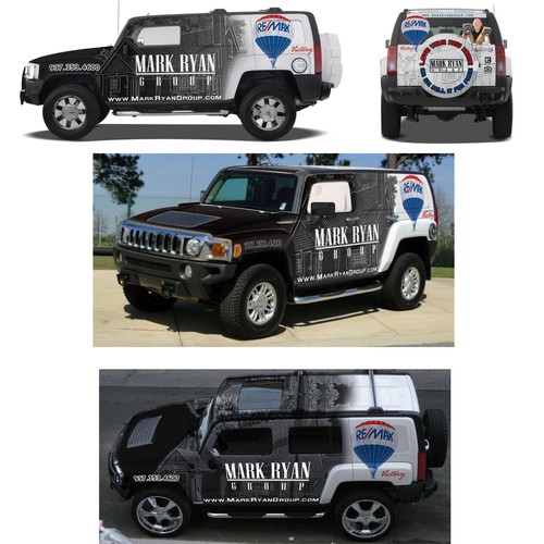 Outside the box real estate Hummer WRAP!!!  Creative peps wanted!