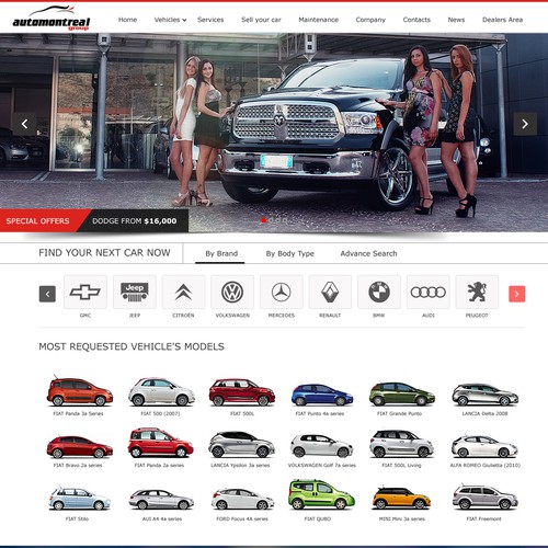New website for AutomontrealGroup  - Automotive Company