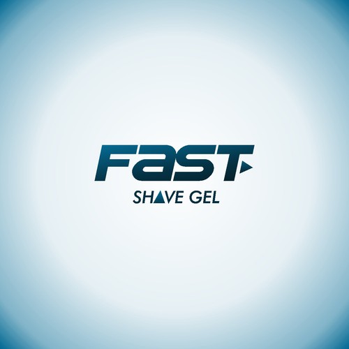 Fast shave gel logo design