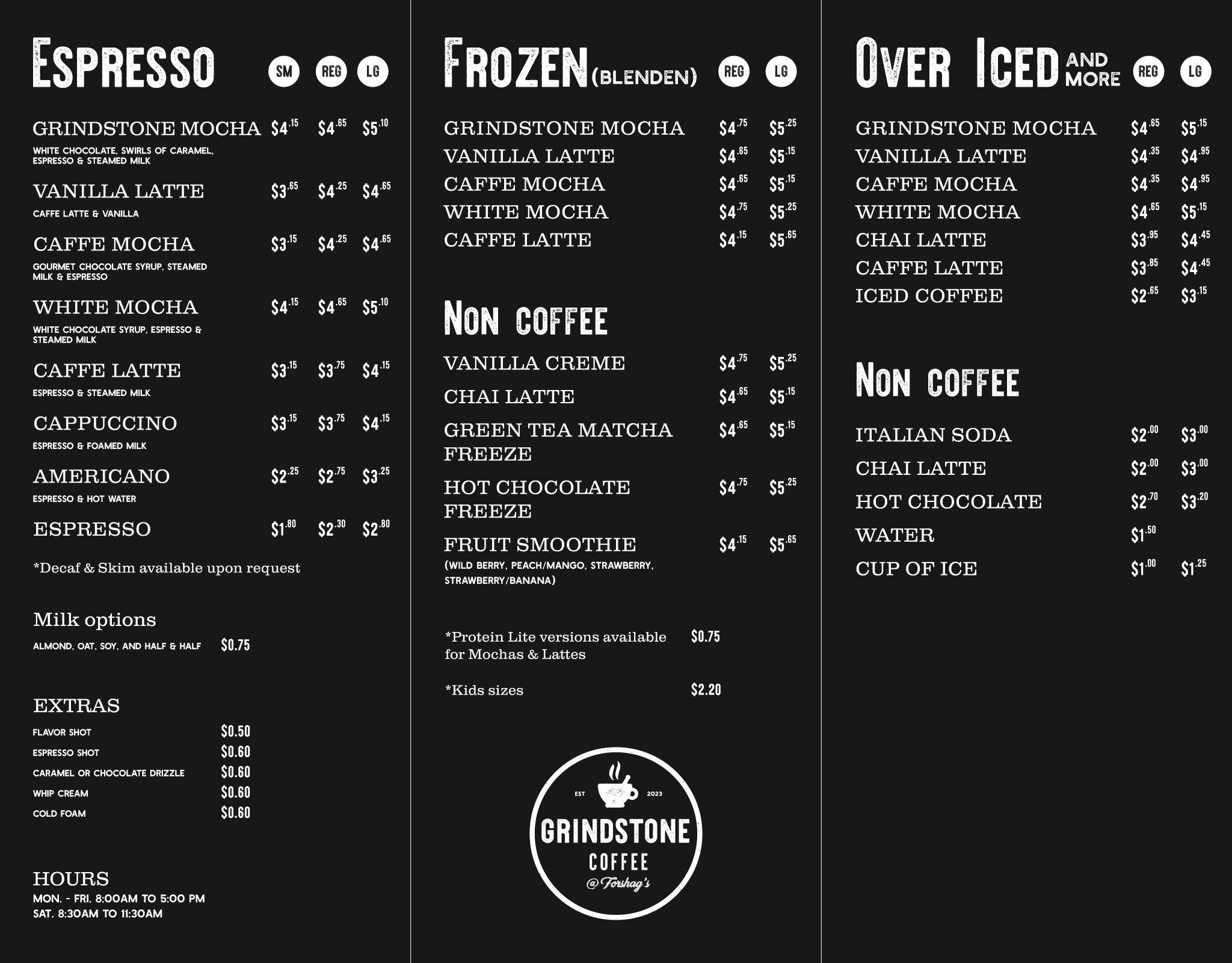 Grindstone coffee logo