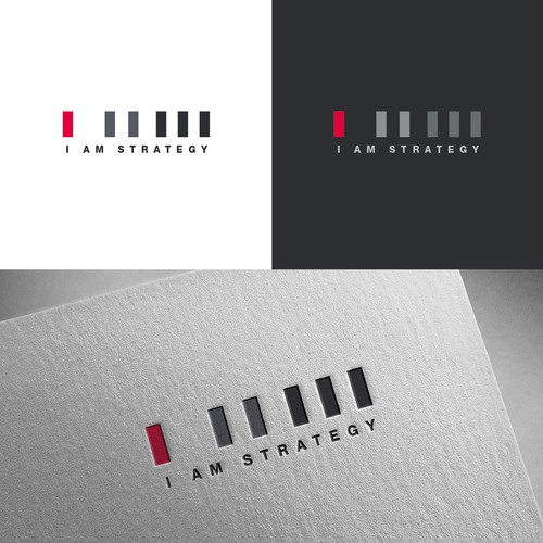 Bold logo concept for consulting startup