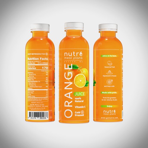 Orange Juice Label Design