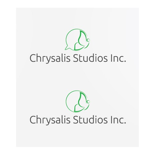 Create a contemporary logo for Chrysalis Studios Inc.