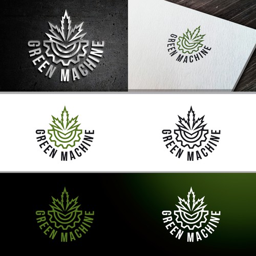 bold logo for Green machine