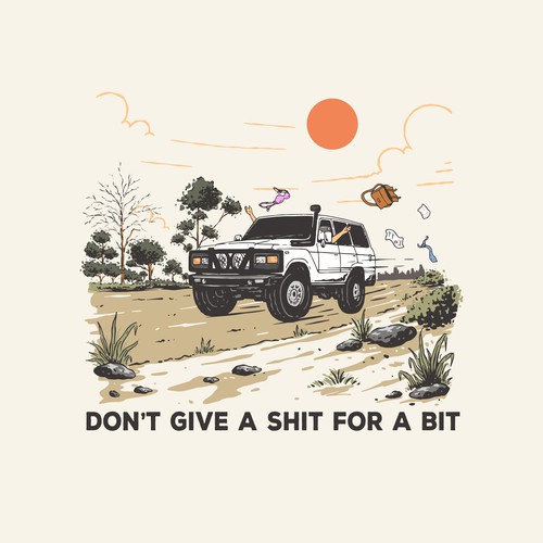 Australia vintage retro illustration