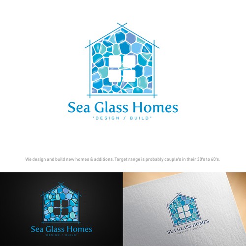 Logo design for sea glass homes