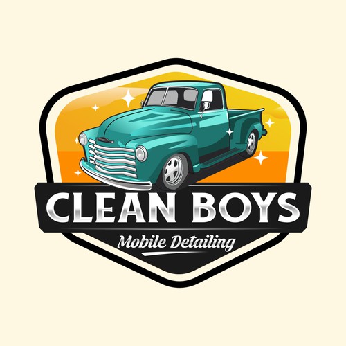Badge Logo Design for Clean Boys Detailing