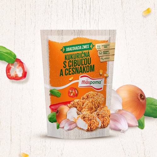 Packaging design to breaded chicken powder