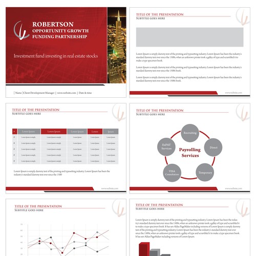 Presentation for investment fund