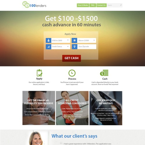 Design Dynamic High Converting Cash Advance Website for all audiences!