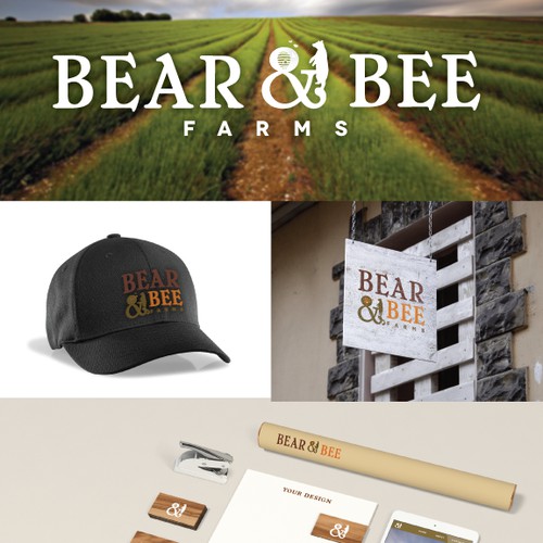 Bear & Bee Logo Design