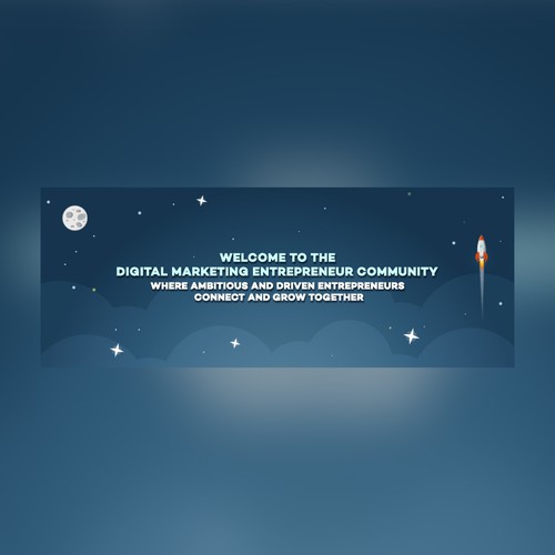 Facebook cover for digital marketing space.