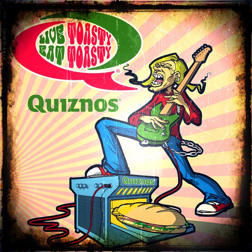 Illustration for Quiznos calendar