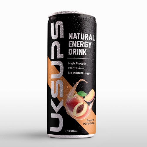 Natural Energy Drink Can Design