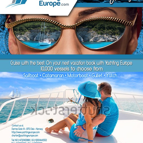 Magazine advertisement for Yachting Europe