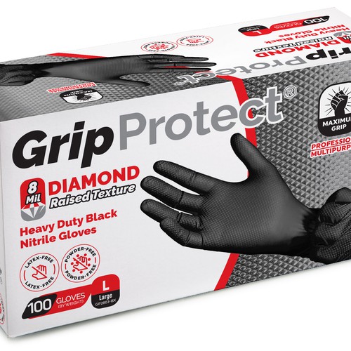 Packaging for Nitrile Gloves