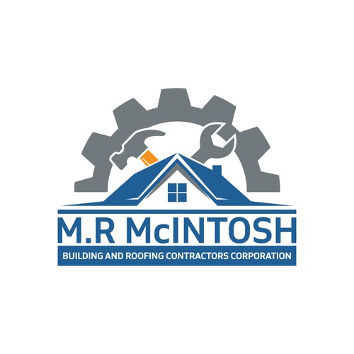 M.R McINTOSH BUILDING AND ROOFING CONTRACTORS CORPORATION Logo Design