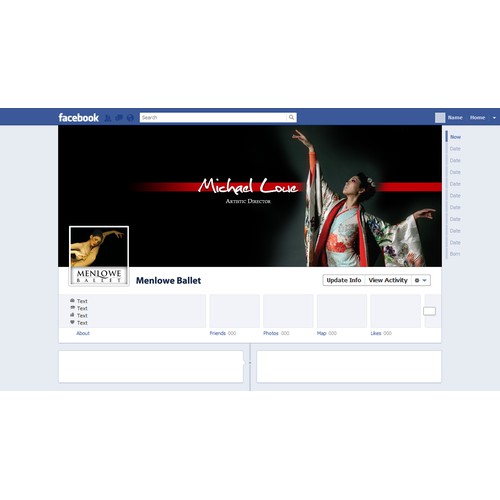 99nonprofits: Design a new Facebook cover for Menlowe Ballet, an exceptional non-profit ballet company!