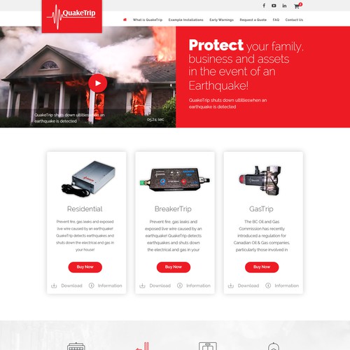 QuakeTrip - Earthquake detection device