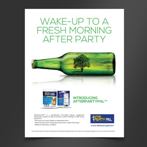 Poster for AfterPartyPal (natural dietary supplement)