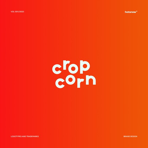 Cropcorn - a logotype for startup