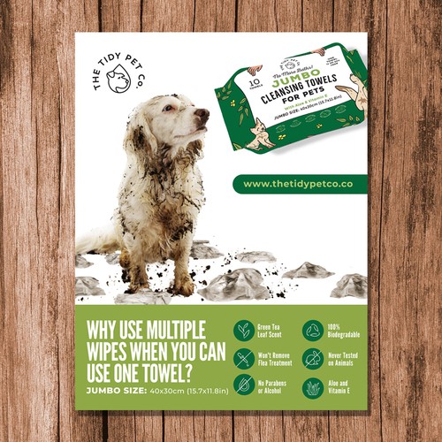 Design for Pet Wipes Marketing Flyer