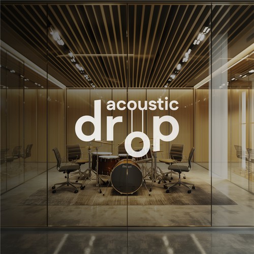 Acoustic Drop Logo Design