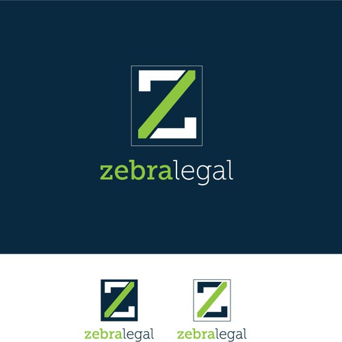 Create a simple, modern logo for zebralegal