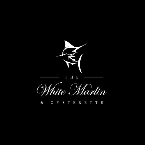 Logo Design for The White Marlin & Oysterette Restaurant