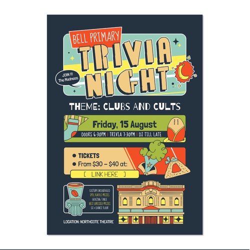 Fun Illustrative Poster for event promotion