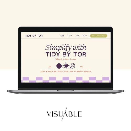 Squarespace Website for a Professional Home Organizer