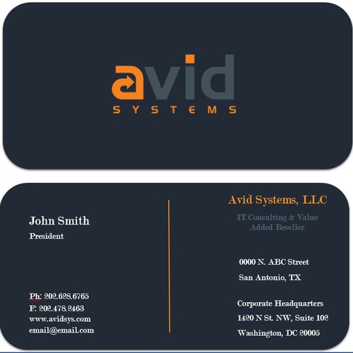 Business Card for IT Services Firm