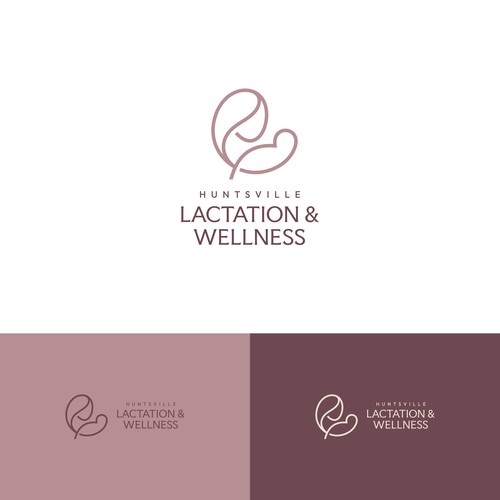 Elegant logo for Huntsville Lactation & Wellness