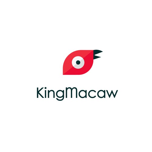 attractive and friendly logo for KingMacaw3