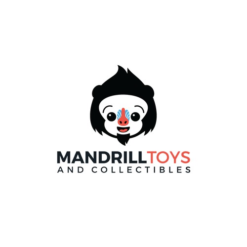 Mandrill monkey mascot for toy company