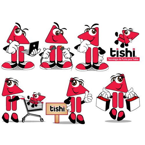 Create a Cool Dude Mascot for our New Online Retail Company Tishi.mx