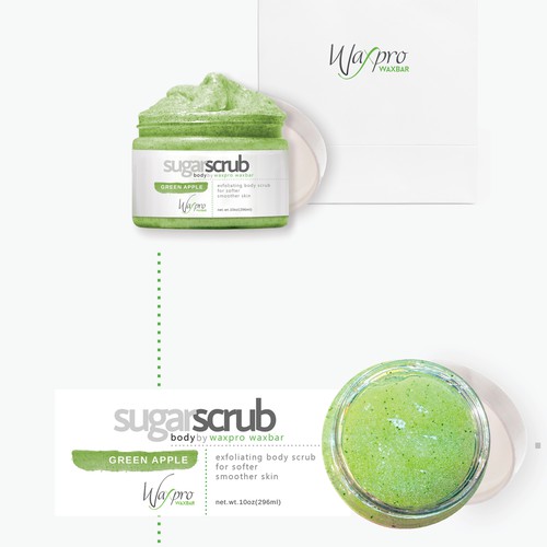 sugar scrub label design