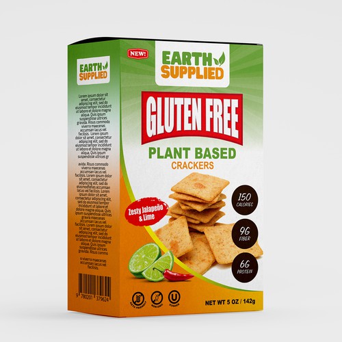 Gluten Free Cracker Packaging Design