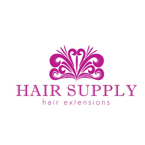 Logo concept for a new hair extensions company